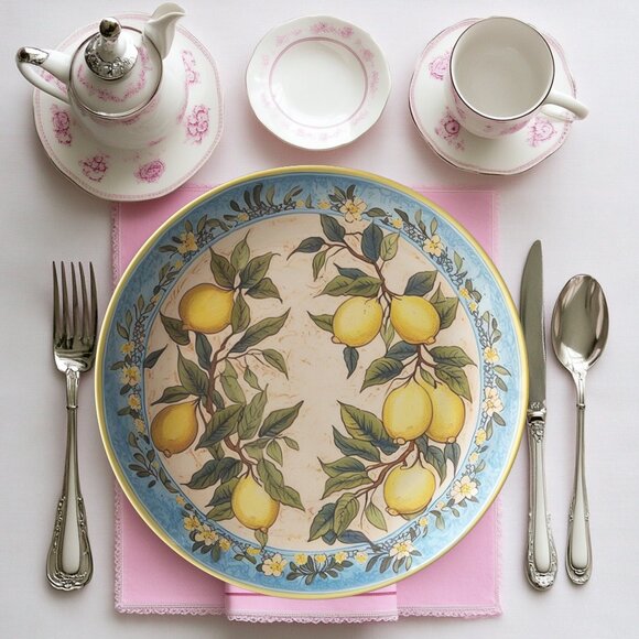 Lemon ThermoSaf Plate - Lemon Themed Plates for Zesty Summer - Picture 8 of 8